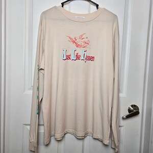 Daydreamer LA Womens Large Cream Just Like Heaven Festival LS Graphic Tee NWOT